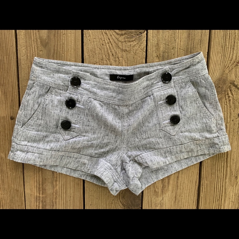 Express Lenin Button Sailor Shorts